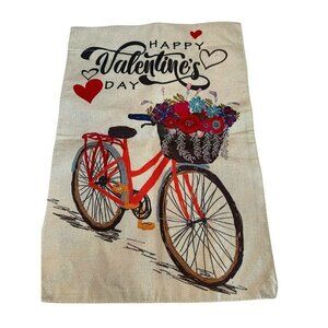 Valentine’s Bicycle Garden Flag